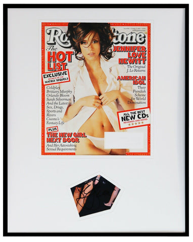 Jennifer Love Hewitt Signed Framed 16x20 Rolling Stone 2002 Cover Display