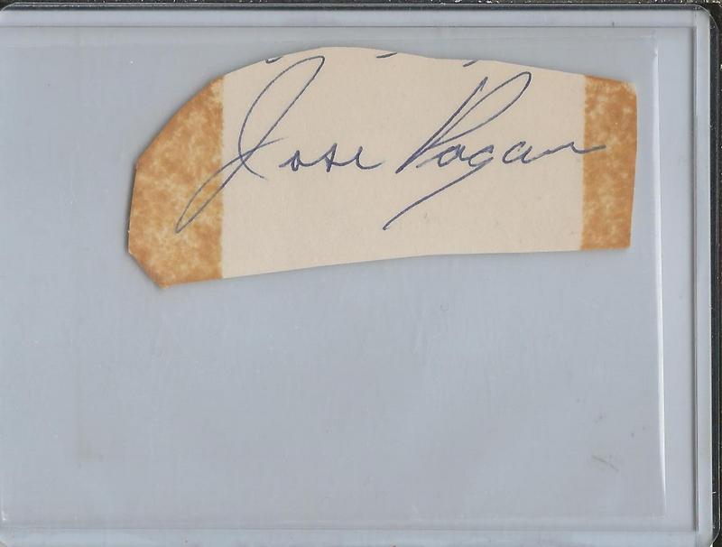 Jose Pagan Signed Vintage Index Card JSA Pirates