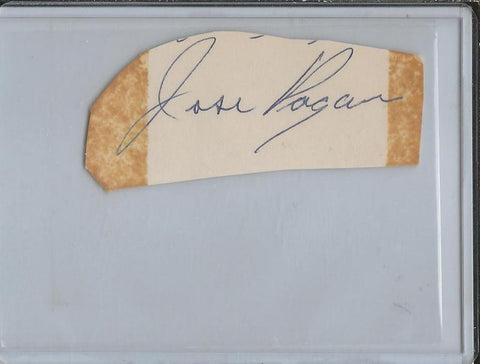 Jose Pagan Signed Vintage Index Card JSA Pirates