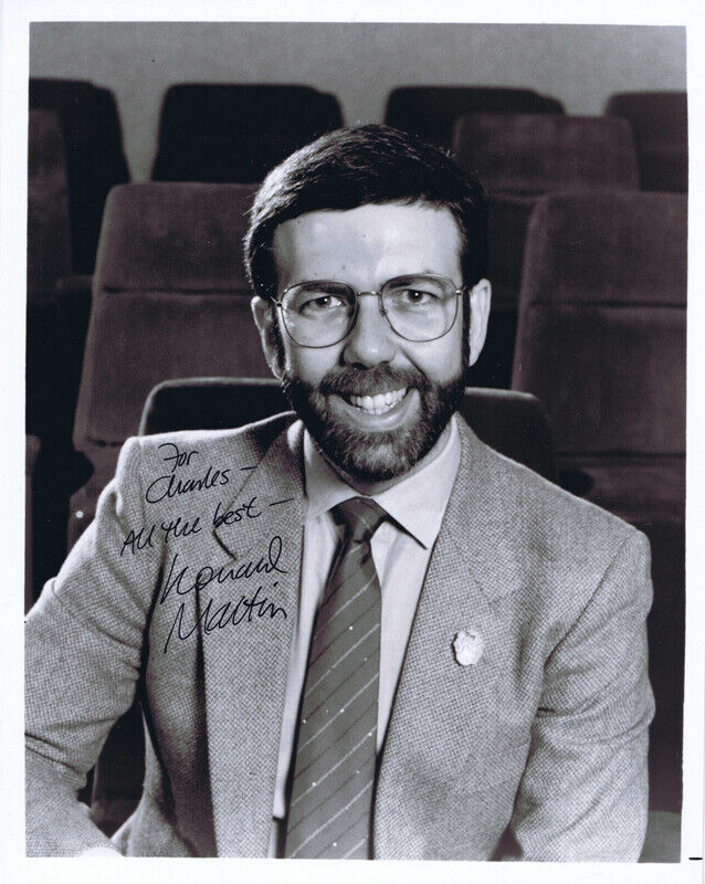 Leonard Maltin Signed Vintage 8x10 Photo Film Critic