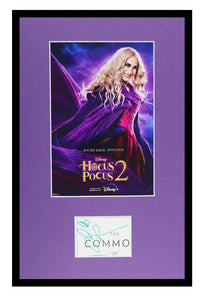 Sarah Jessica Parker Signed Framed 11x17 Hocus Pocus 2 Poster Display