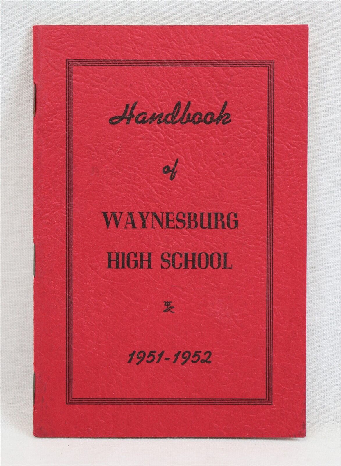 VINTAGE 1951 Waynesburg PA High School HS Handbook