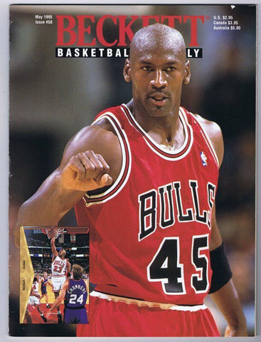 ORIGINAL Vintage May 1995 Beckett Basketball Card Magazine Michael Jordan  