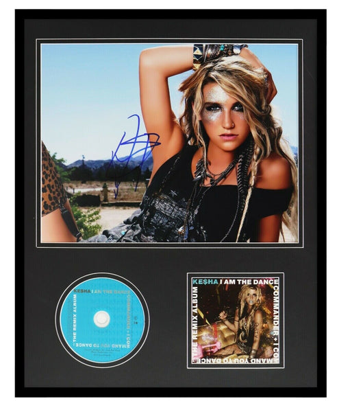 Kesha Signed Framed 16x20 I Am the Dance Commander CD & Photo Display AW 