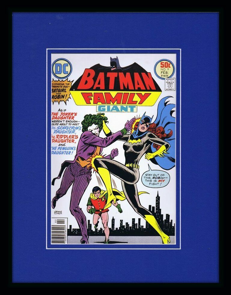 Batman Family Giant #9 DC Framed 11x14 Repro Cover Display Joker's Daughter