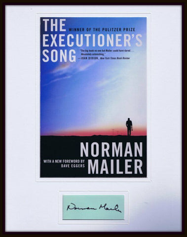 Norman Mailer Signed Framed 11x14 Photo Display JSA 