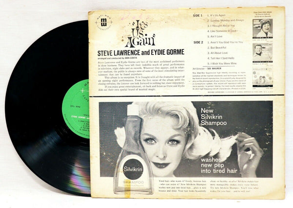 Eydie Gorme Steve Lawrence It's Us Again Silvikrin Shampooo Vinyl Record Album  