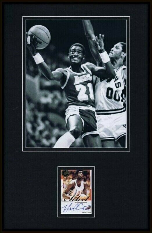 Michael Cooper Signed Framed 11x17 Photo Display PRESS PASS Lakers