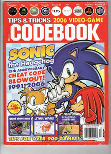 Tips & Tricks 2006 Video Game Codebook Sonic Hedgehog Star Wars