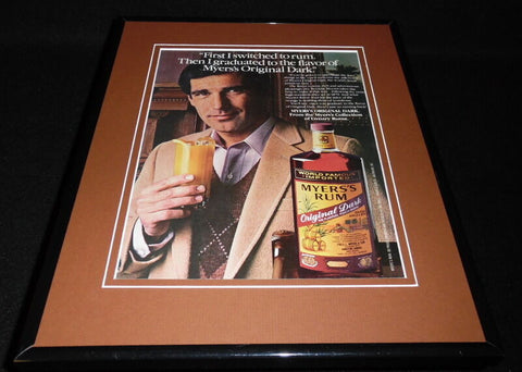 1983 Myers Rum Framed 11x14 ORIGINAL Advertisement