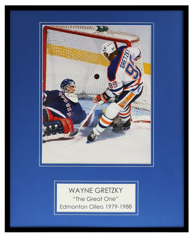 Wayne Gretzky The Great One 16x20 Framed Photo Display Oilers