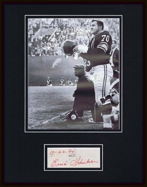 Ernie Stautner Signed Framed 11x14 Photo Display Steelers Boston College