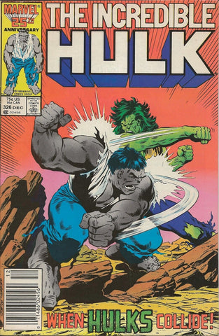 Incredible Hulk #326 ORIGINAL Vintage 1986 Marvel Comics 