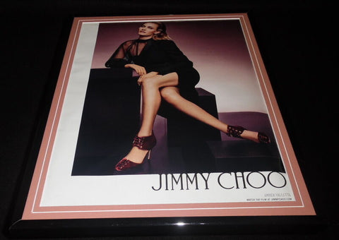 Amber Valletta 2016 Jimmy Choo Framed 11x14 ORIGINAL Advertisement