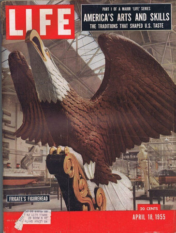 ORIGINAL Vintage Life Magazine April 18 1955 Frigate's Figurehead