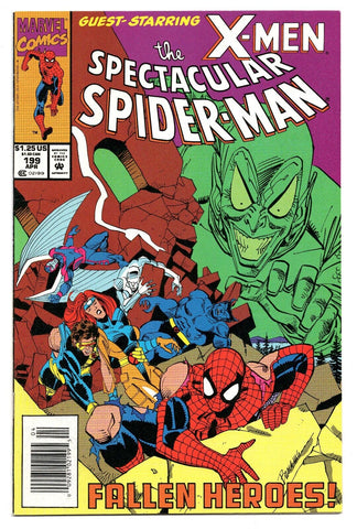 Spectacular Spiderman #199 VINTAGE 1993 Marvel Comics X-Men