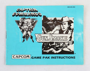 VINTAGE Nintendo NES Captain Commando Gunsmoke Instruction Manual