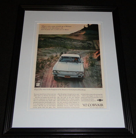 1967 Chevrolet Corvair Framed ORIGINAL Vintage Advertisement