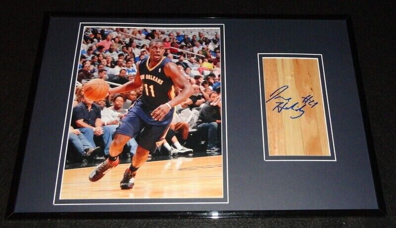 Jrue Holiday Signed Framed 11x17 Floorboard & Photo Display Pelicans UCLA