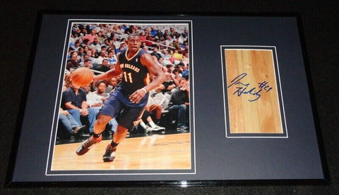 Jrue Holiday Signed Framed 11x17 Floorboard & Photo Display Pelicans UCLA