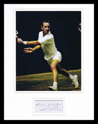 Rod Laver Signed Framed 11x14 Photo Display B