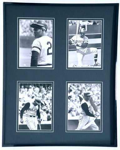 Roberto Clemente Framed 16x20 At Bat Photo Display Pirates