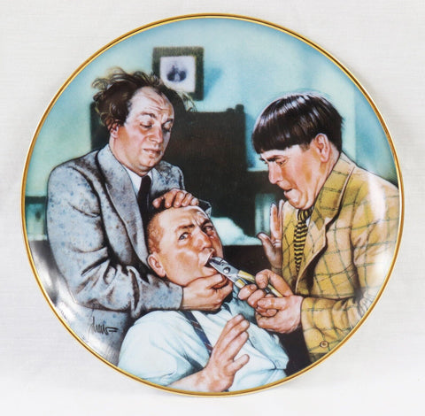 VINTAGE 1994 Three Stooges Yanks For the Memories Collector Plate Franklin Mint