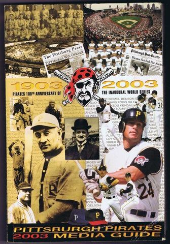 ORIGINAL Vintage 2003 Pittsburgh Pirates Media Guide Honus Wagner Brian Giles