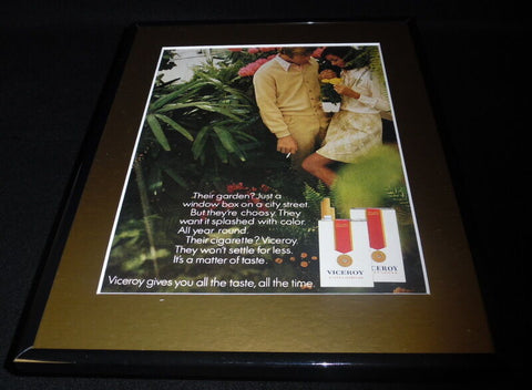 1971 Viceroy Cigarettes Framed 11x14 ORIGINAL Vintage Advertisement