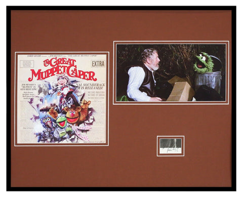 Peter Ustinov Signed Framed 16x20 The Muppet Movie Photo Poster Set