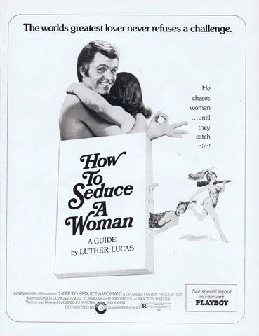 How to Seduce a Woman 1973 ORIGINAL Vintage 9x12 Industry Ad Angus Duncan