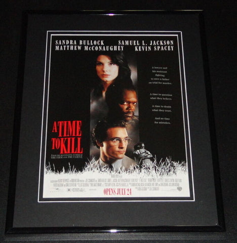 A Time to Kill 1996 11x14 Framed ORIGINAL Advertisement Sandra Bullock