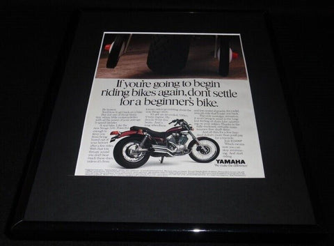 1987 Yamaha Virago 535 Motorcycle 11x14 Framed ORIGINAL Vintage Advertisement B