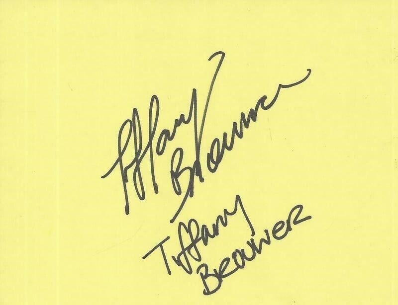 Tiffany Brouwer Signed Index Card The Help American Horror Story