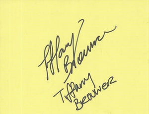 Tiffany Brouwer Signed Index Card The Help American Horror Story