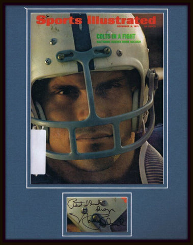 Norm Bulaich Signed Framed 1971 Sports Illustrated Cover Display Colts