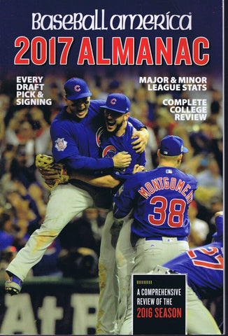 ORIGINAL Vintage 2017 Baseball America Almanac Chicago Cubs Champs Cover