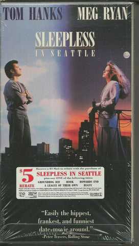 Sleepless in Seattle VINTAGE VHS Cassette Tom Hanks Meg Ryan