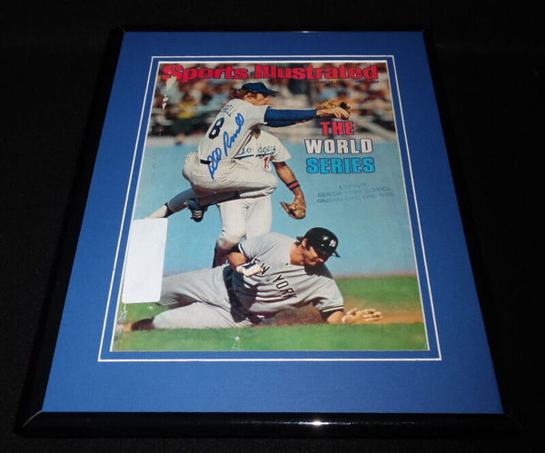 Bill Russell Signed Framed 1977 Sports Illustrated Magazine Cover Dodgers C