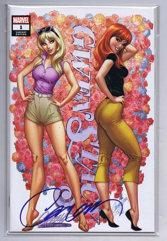 J Scott Campbell SIGNED 2020 Gwen Stacy #1 Summer JSC SEALED GGA Spiderman