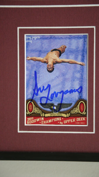 Greg Louganis Signed Framed 16x20 Photo Display 