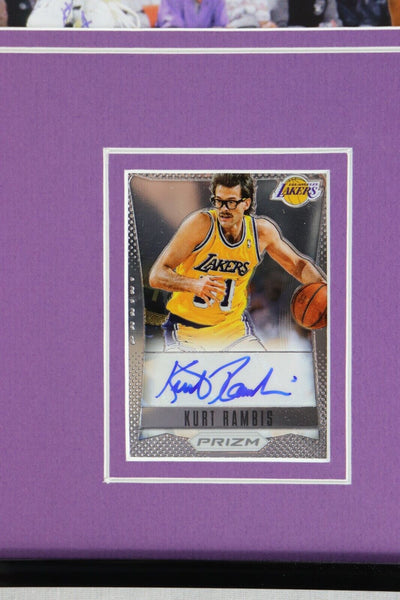 Kurt Rambis Signed Framed 11x17 Photo Display PANINI Lakers