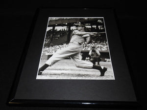 Joe Dimaggio Framed 11x14 Photo Display Yankees The Swing