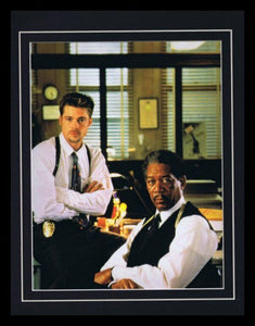 Se7en Brad Pitt Morgan Freeman Seven Framed 11x14 Photo Display  