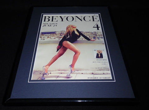 Beyonce 4 2011 Framed 11x14 ORIGINAL Vintage Advertisement 