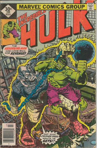 Incredible Hulk #209 ORIGINAL Vintage 1977 Marvel Comics Whitman Variant