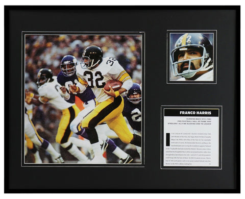 Franco Harris Framed 16x20 Photo Display Steelers Penn State