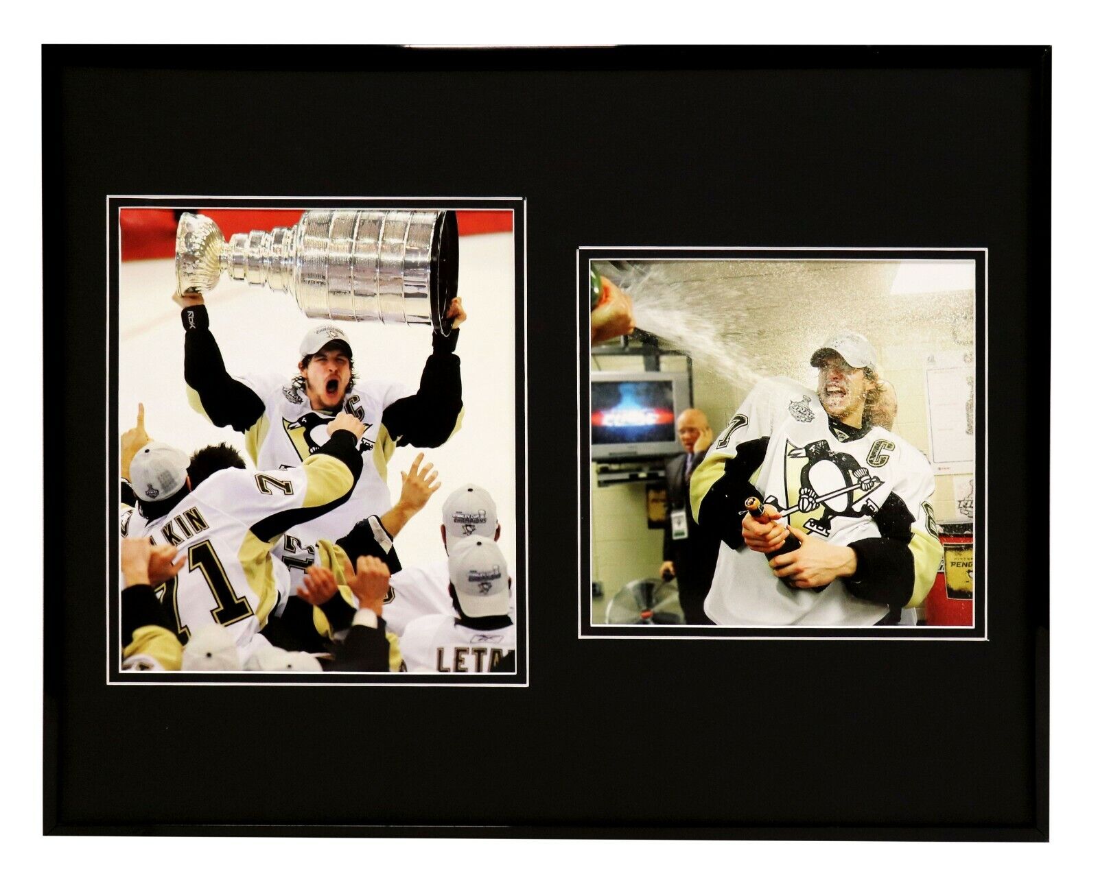 Sidney Crosby Penguins Stanley Cup Celebration Framed 16x20 Photo Display