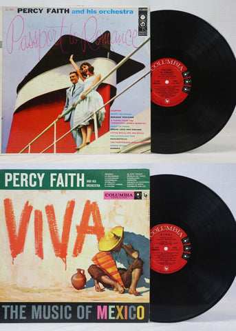 VINTAGE Percy Faith and His Orchestra Vinyl Record Album Lot