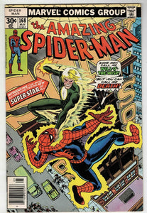 Amazing Spider-Man #168 VINTAGE 1977 Marvel Comics Will O The Wisp